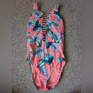 Beach Betty Tropical Pink and Blue Women's Swimsuit